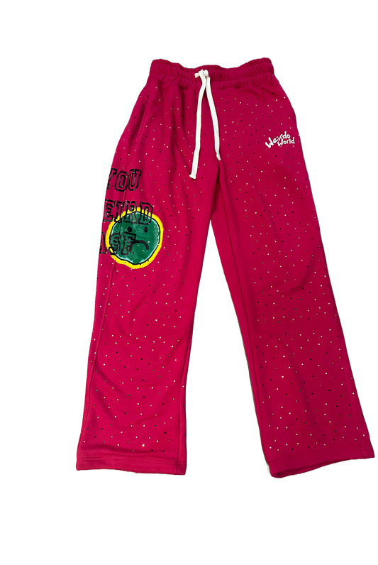 Pink Rhinestone YWA Sweats