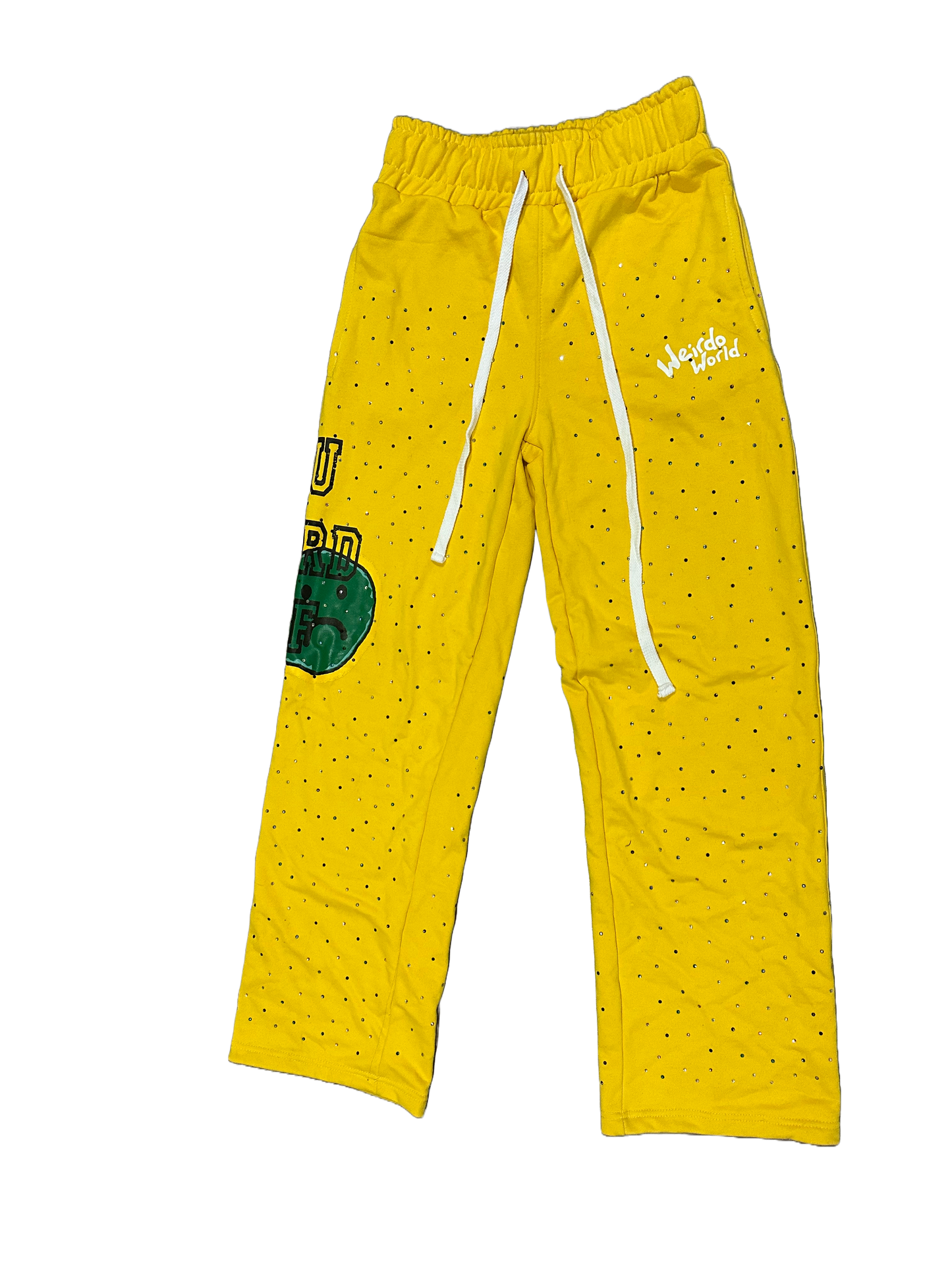 Yellow Rhinestone YWA Sweats